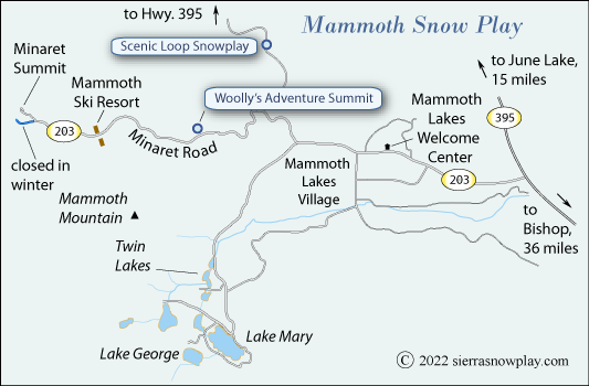 Mammoth snow play map