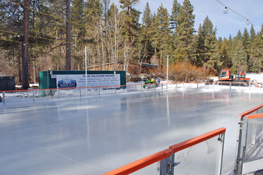 Tahoe City Winter Sports Park ice skating rink, CA