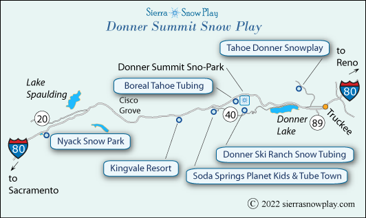 Donner Summit snow play map